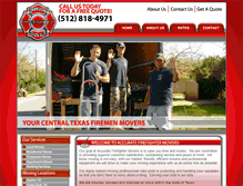 Tablet Screenshot of accuratefirefightermovers.com
